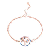 Leafy Tree Sterling Silver Bracelet